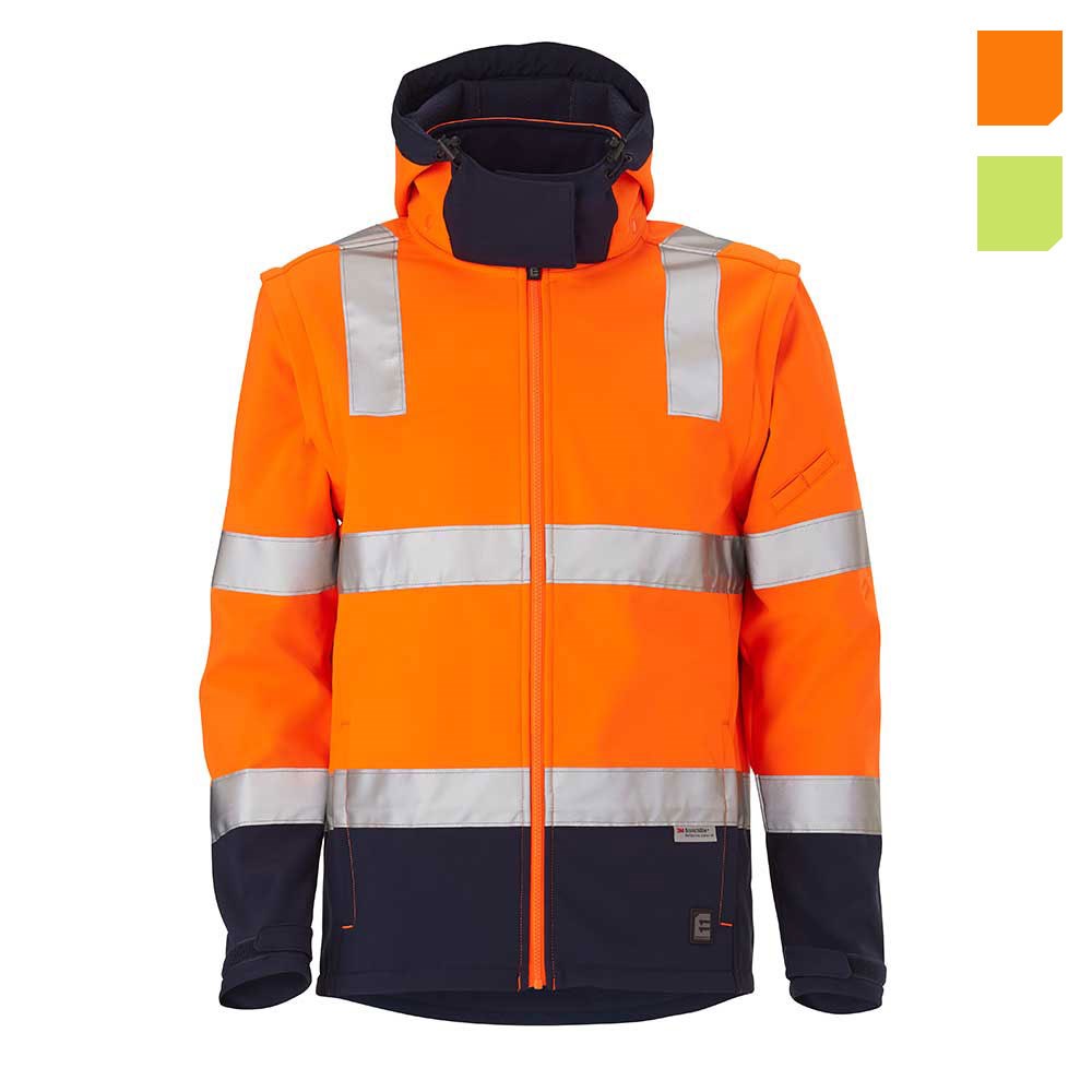 ELEVEN Workwear Day/Night Hi-Vis 3M™ 'Hoop' Taped Reversible Vest