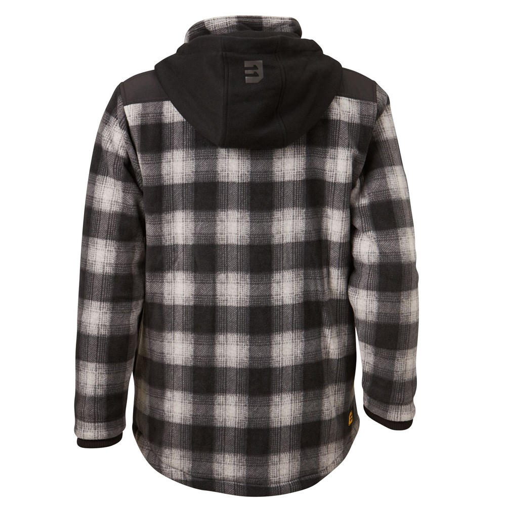 checked fleece jacket