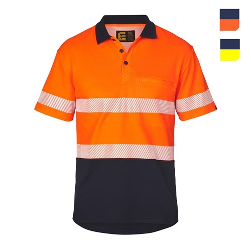 Hi Vis S/S Polo Shirt with Segmented Tape