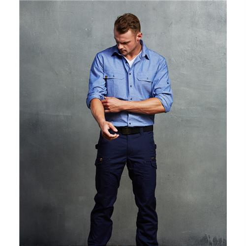 Chambray with Combat Cargo Pants