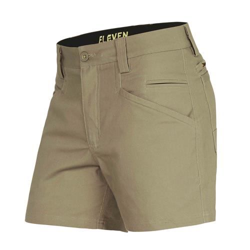 E1210 Khaki 4 Inch Chizeled Short