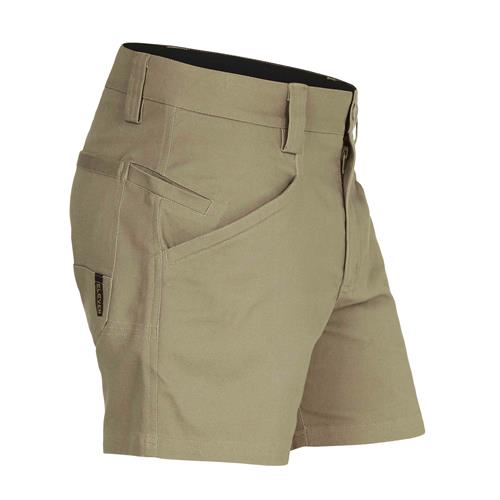 E1210 Khaki 4 Inch Chizeled Short