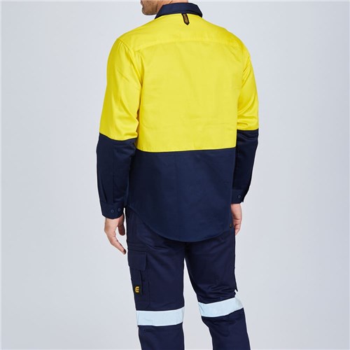 E1300S Hi Vis Spliced Evolution Drill Shirt 