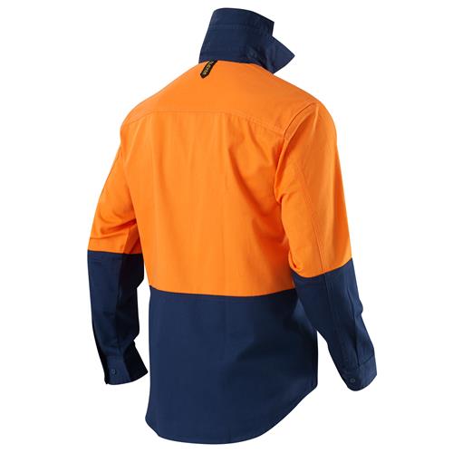 E1300S Hi Vis Spliced Evolution Drill Shirt 