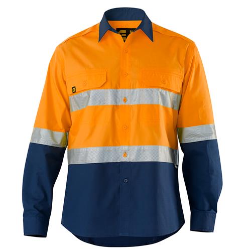 Hi Vis AeroCool Shirt with Perforated Tape 