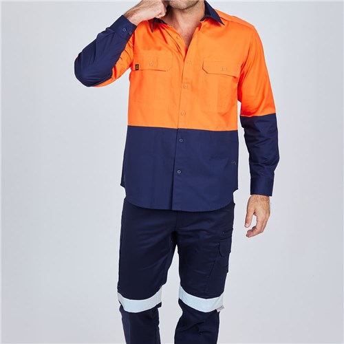 E1370S Hi Vis Spliced AeroCool Shirt