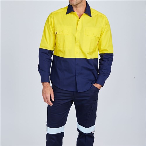E1370S Hi Vis Spliced AeroCool Shirt