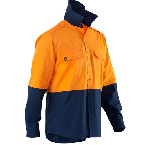 E1370S Hi Vis Spliced AeroCool Shirt