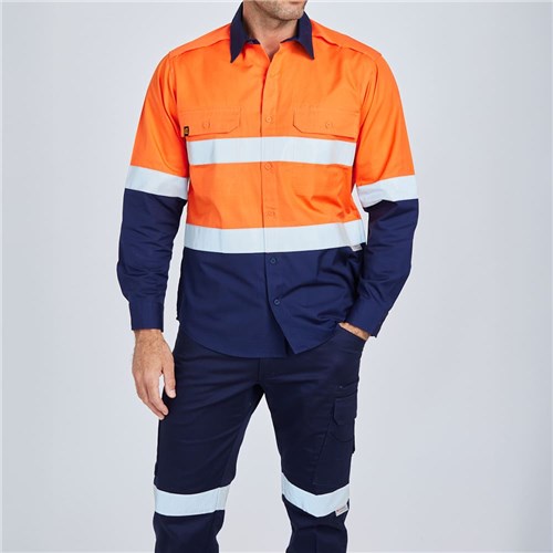 E1371ST Hi Vis AeroCool Shirt with Tape 