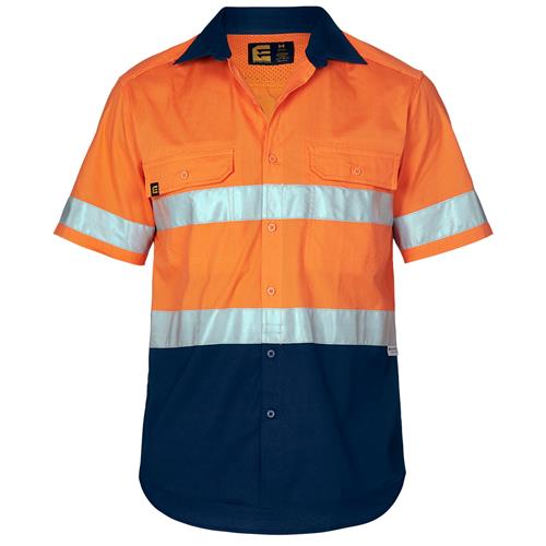 Hi Vis AEROCOOL Spliced Shirt with Reflective Tape S/S