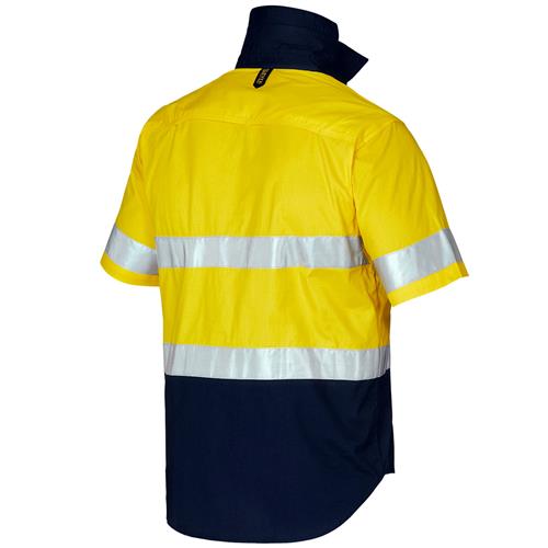 Hi Vis AEROCOOL Spliced Shirt with Reflective Tape S/S