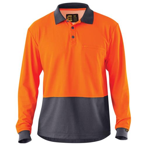 E1400S Hi Vis Cotton Backed Polo Shirt 