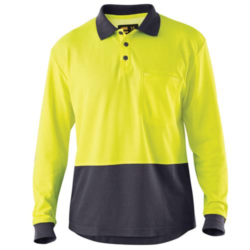 E1400S Hi Vis Cotton Backed Polo Shirt 