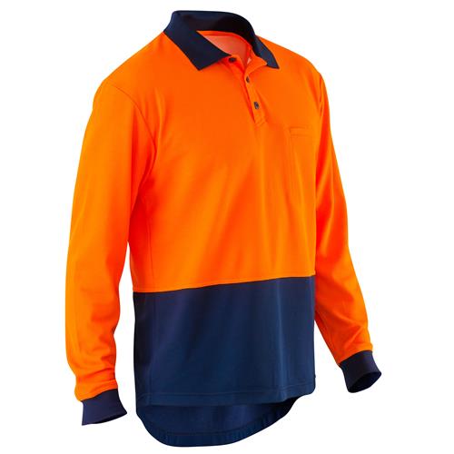 E1400S Hi Vis Cotton Backed Polo Shirt 