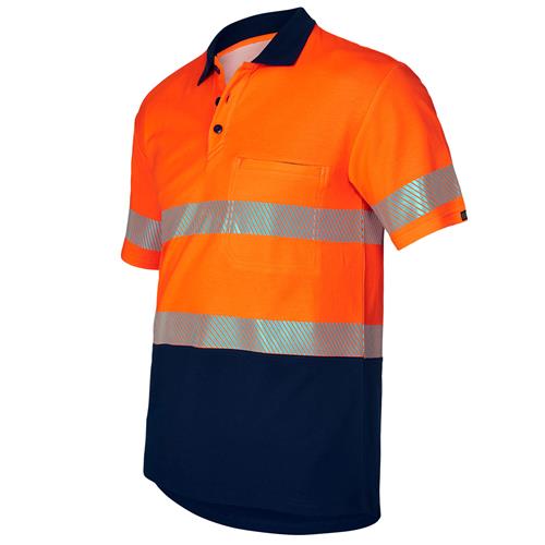 Hi Vis S/S Polo Shirt with Segmented Tape