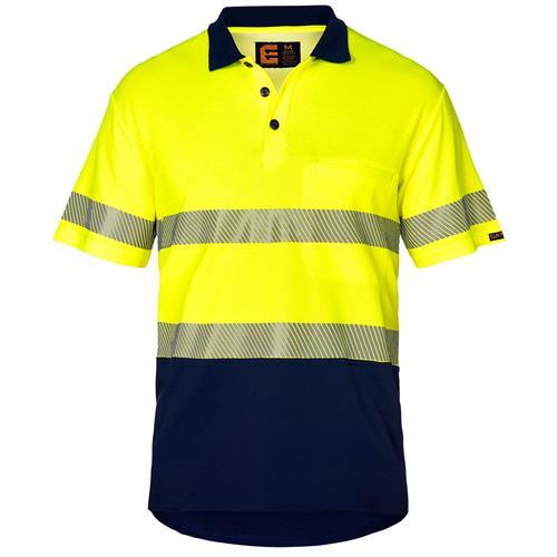 Hi Vis S/S Polo Shirt with Segmented Tape