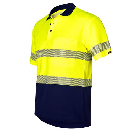 Hi Vis S/S Polo Shirt with Segmented Tape