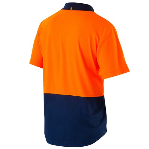 E1403S Hi Vis Cotton Backed Polo Shirt 