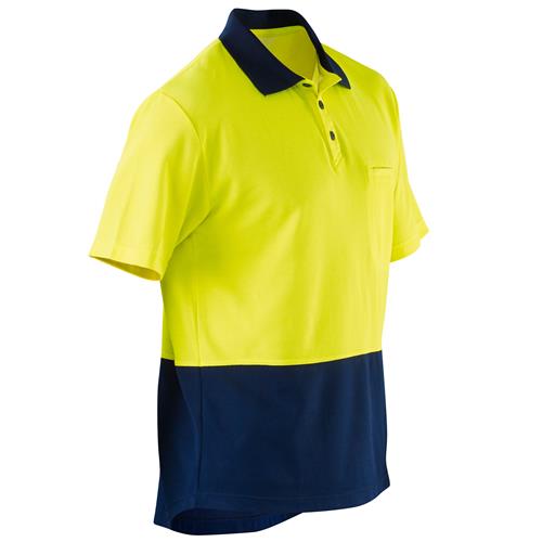 E1403S Hi Vis Cotton Backed Polo Shirt 