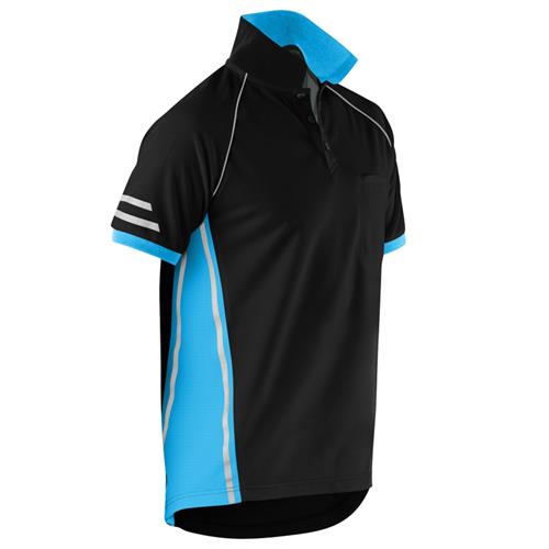 AeroCool Black Blue Polo