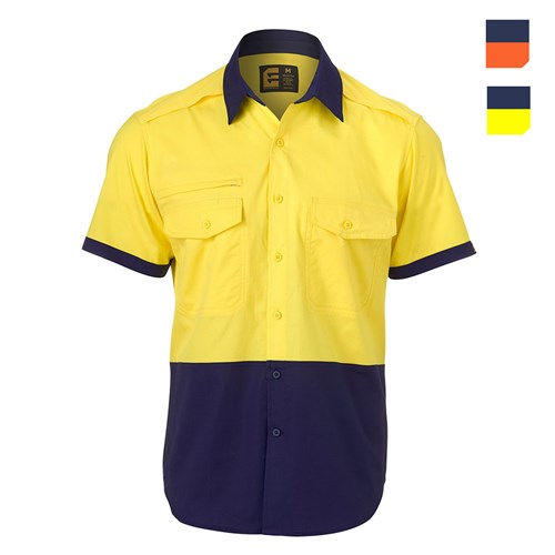 Hi Vis Cotton Ripstop S/S Shirt