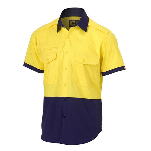 Hi Vis Cotton Ripstop S/S Shirt