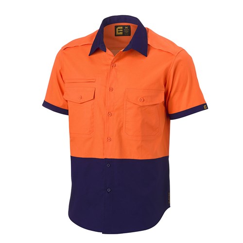 Hi Vis Cotton Ripstop S/S Shirt