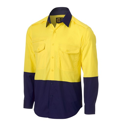 Hi Vis Cotton Ripstop L/S Shirt