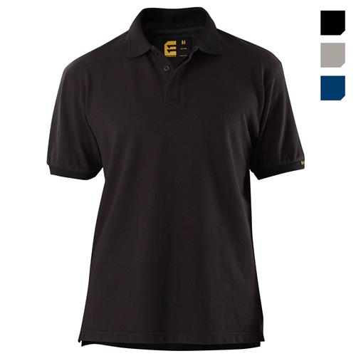 E1453 Black Cotton Polo Shirt