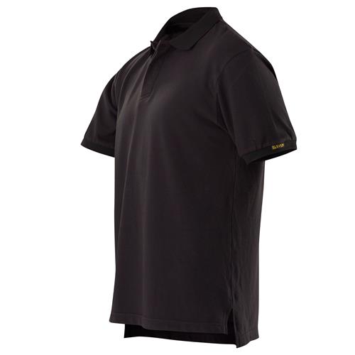 E1453 Black Cotton Polo Shirt 