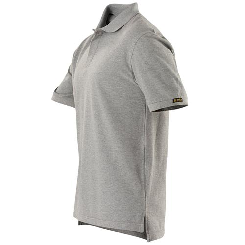 E1453 Grey Marle Cotton Polo Shirt 