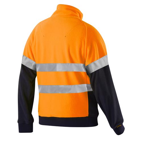 Hi Vis Polar Fleece Spliced Jumper with Tape