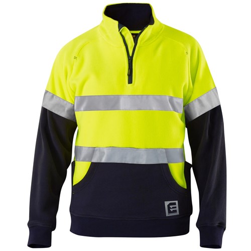 Hi Vis Polar Fleece Spliced Jumper with Tape