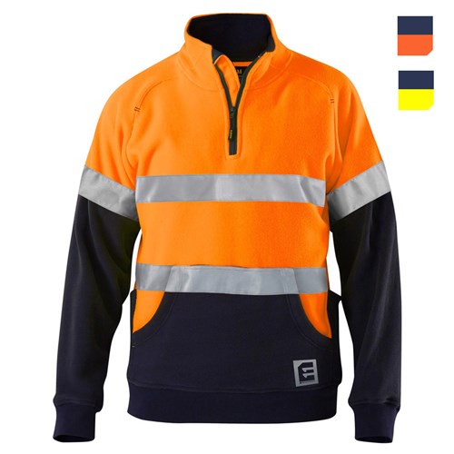 Hi Vis Polar Fleece Spliced Jumper with Tape