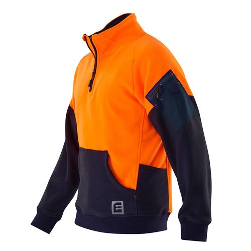 Hi Vis Qtr Zip Jumper