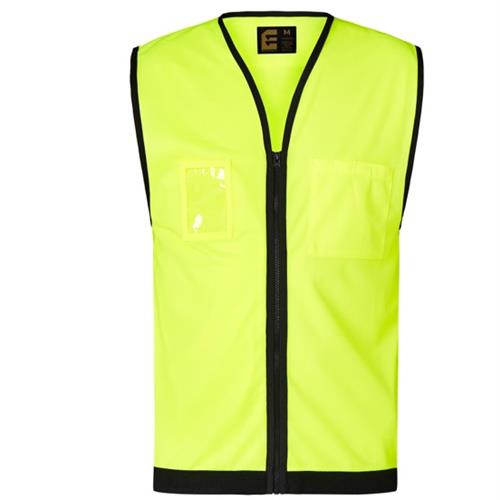 Hi Vis Day Vest with Zip Vests