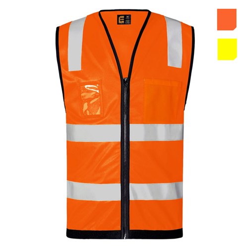 Hi Vis Day/Night Vest with Zip 