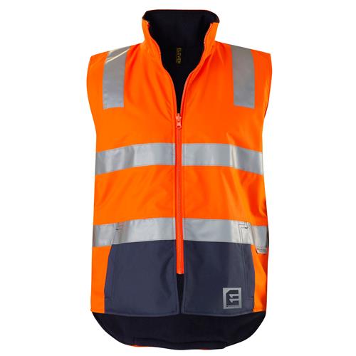 E1830ST Hi Vis Spliced Reversible Vest with Tape