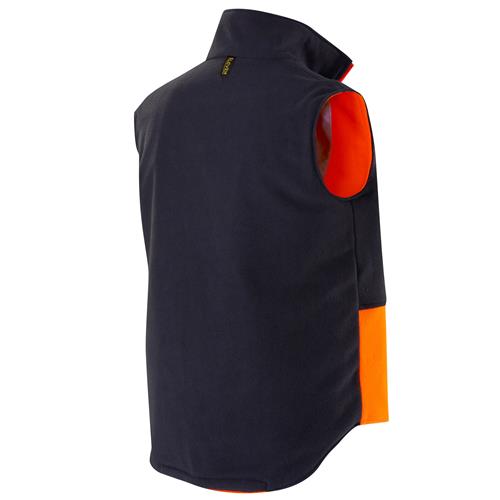 E1830ST Hi Vis Spliced Reversible Vest with Tape