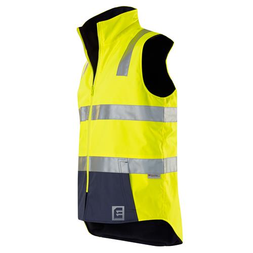 E1830ST Hi Vis Spliced Reversible Vest with Tape