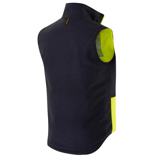 E1830ST Hi Vis Spliced Reversible Vest with Tape