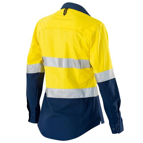 E2370ST Women's Hi Vis Aerocool Shirt with Perforated Tape