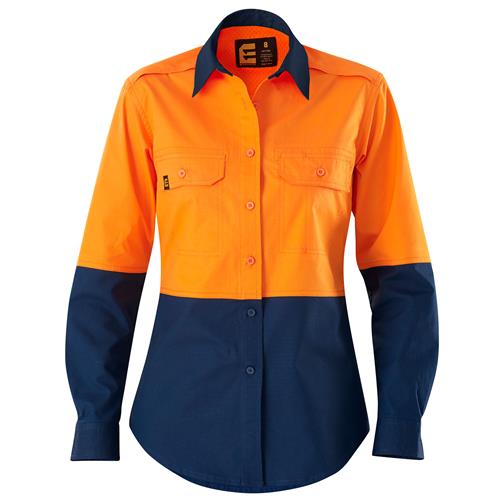 E2370S Women's Hi Vis Spliced AeroCool Shirt 