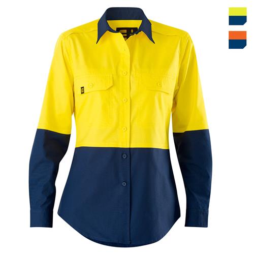 E2370S Women's Hi Vis Spliced AeroCool  Shirt 