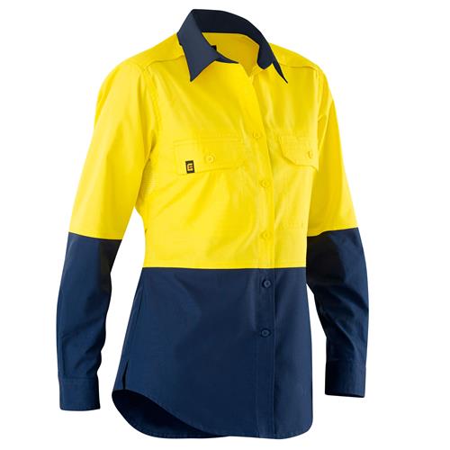 E2370S Women's Hi Vis Spliced AeroCool  Shirt 