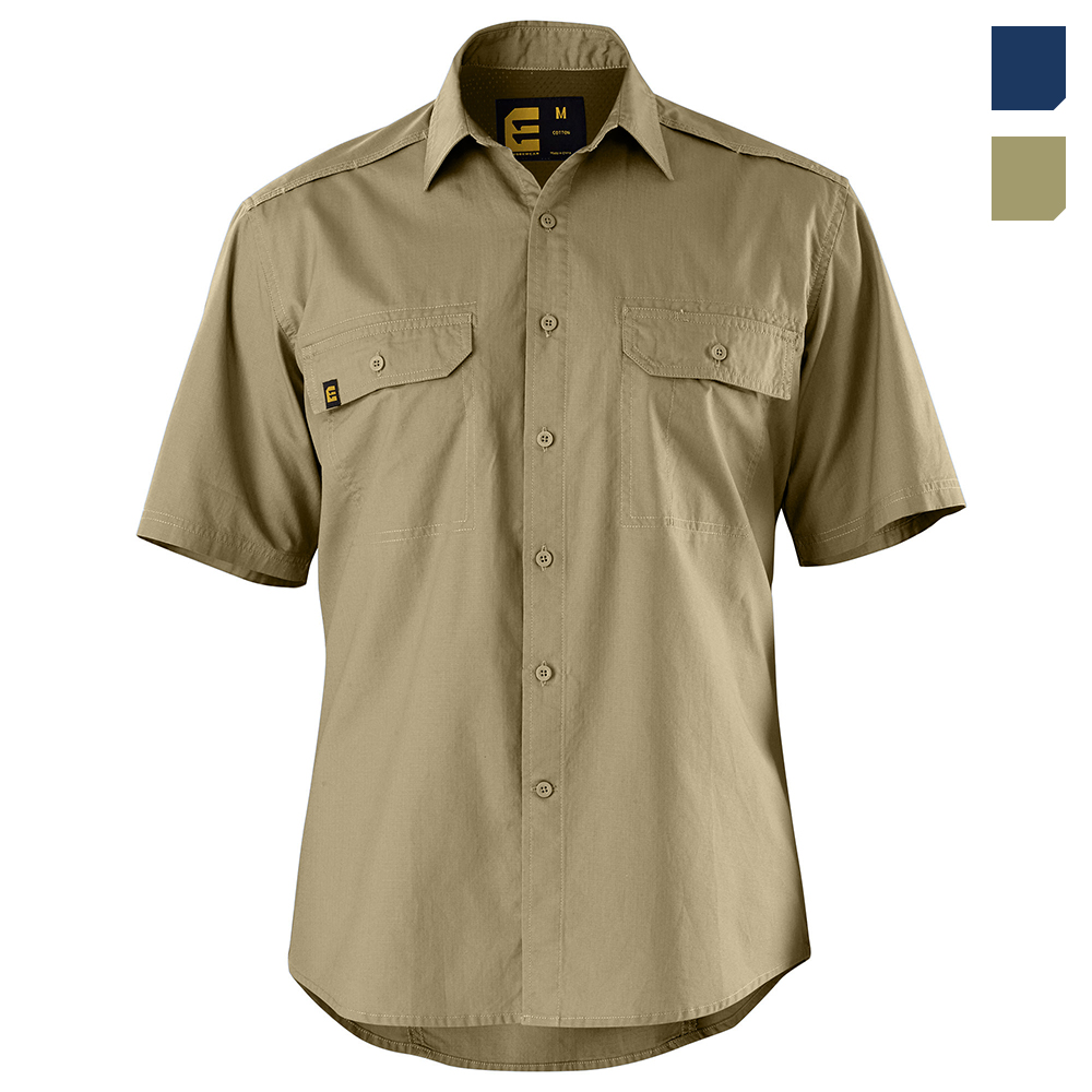 『TEN WORK SHIRT KHAKI S』 TEN WORK SHIRT KHAKI S』 AEROCOOL Work Shirt S/S