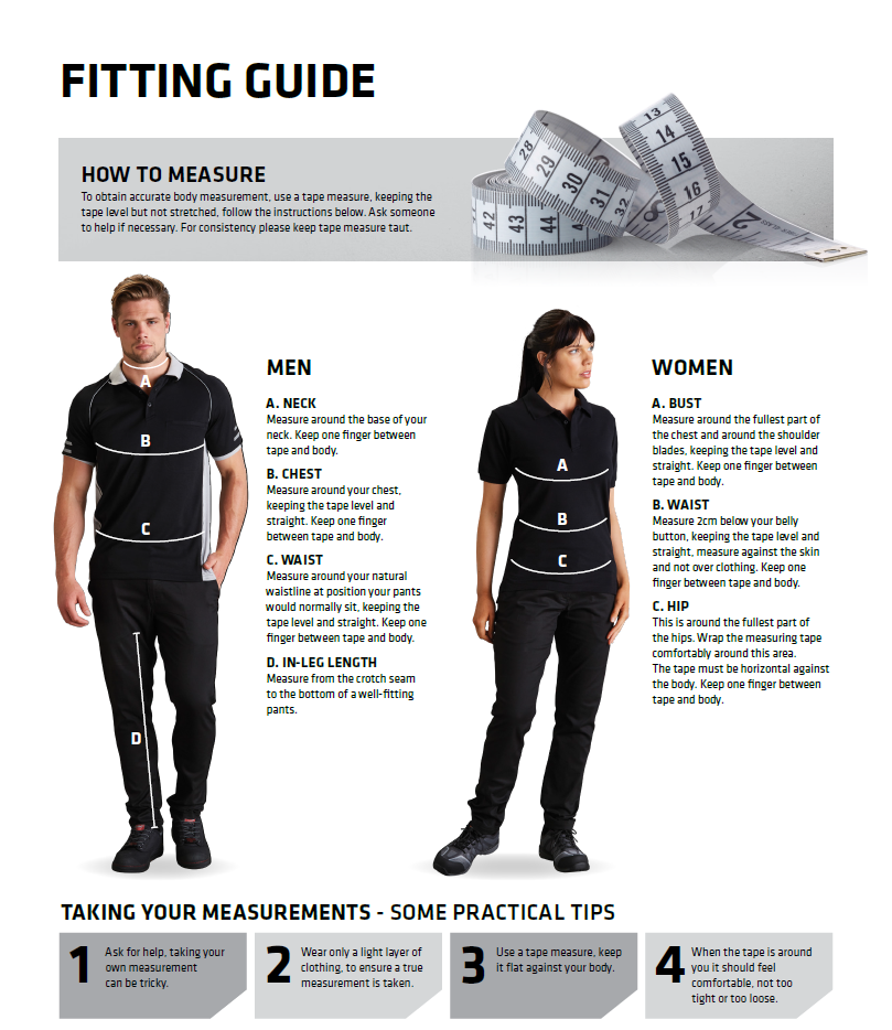 General Pants Size Chart